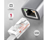 Axagon ADE-TXPD USB-C gigabit ethernet adapter z PD 100W - 1485410 - zdjęcie 2